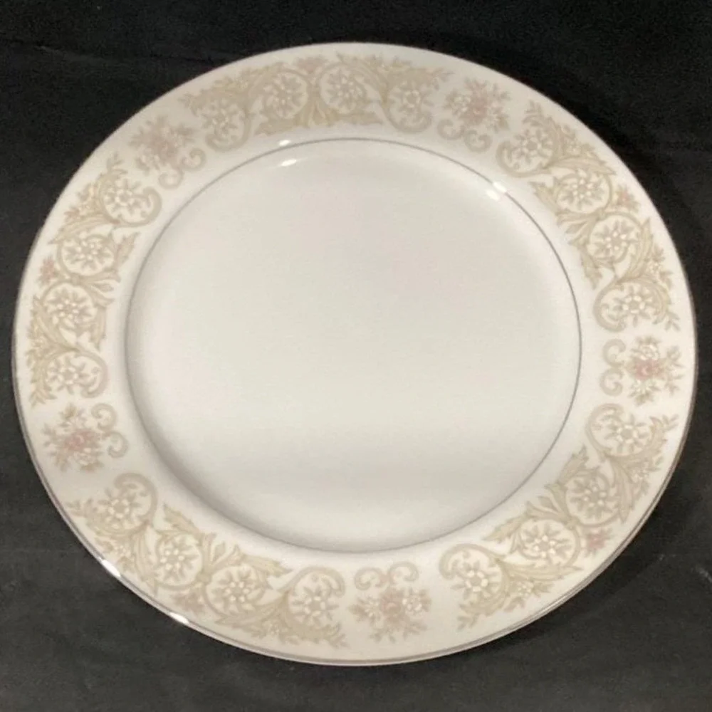 Regal Diamond China Citrus Dinner Plates,‎ Set of 2, Vintage Ceramic Tableware